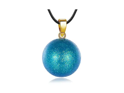 Clariz zwangerschapsbel - Blauw met gouden Glitters