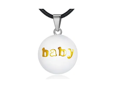 Clariz zwangerschapsbel - Wit met goud Baby